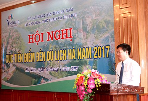 Giám đốc Sở VHTTDL Hà Nam Lê Xuân Huy phát biểu